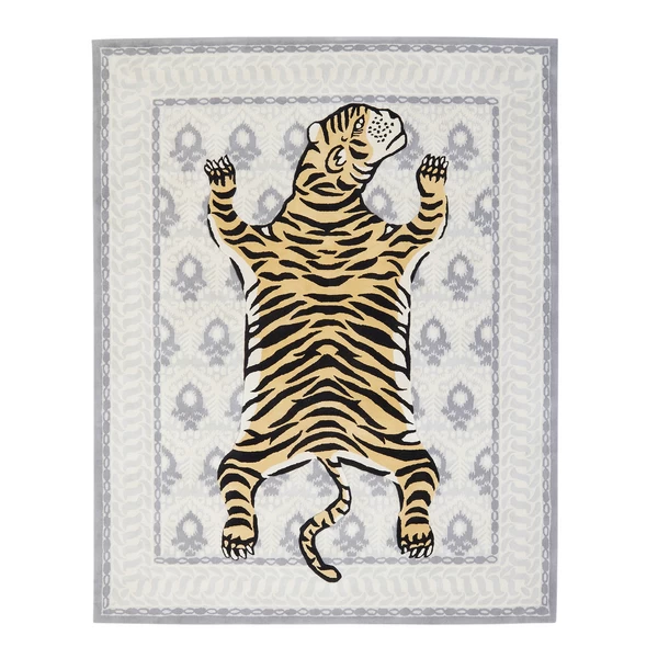 Nikki Chu - 8' X 10' Imani Rug - Grey 7 Nikki Chu - 8' X 10' Imani Rug - Grey - Image 5