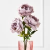 Dusty Purple Open Peony - Set Of 3 -decoration webimage 162156000