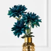 Teal Open Dahlia - Set Of 3 -decoration webimage 162196989