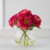 Ranunculus In Glass - Fuchsia -decoration webimage 168177427 jpg