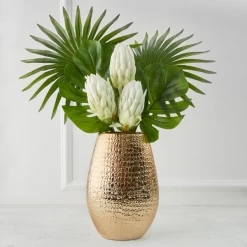 Nikki Chu - Protea In Gold Pot