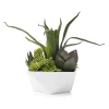 Faux Aloe And Succulent Geo Pot 1 Faux Aloe And Succulent Geo Pot -decoration webimage 207157001 jpg