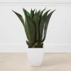 Faux Agave Bush With Square Pot -decoration webimage 207903999 jpg