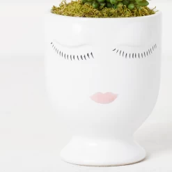 Selfie Succulents In Face Planter -decoration webimage 207999751 dtl2