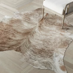Augusto Hair On Cowhide Rug - Light Brown