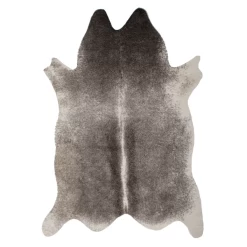 Ayi Faux Cowhide Rug - Graphite