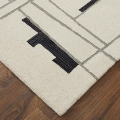 Maggie Rug - Ivory/Black -decoration webimage 620614388 DTL2