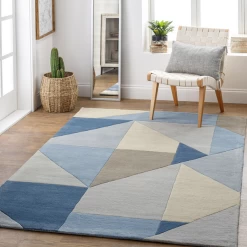 Issac Rug - Navy/Grey -decoration webimage 620718894 RV