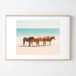 Summer Beach Horses