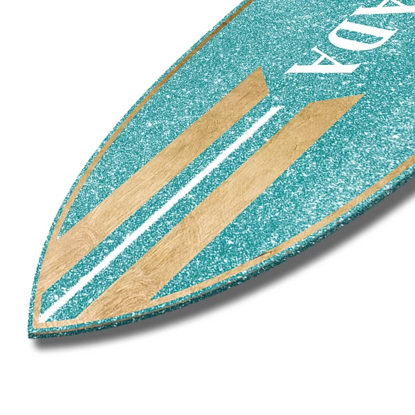 Aqua And Gold Milan Surfboard 5 Aqua And Gold Milan Surfboard - Image 3