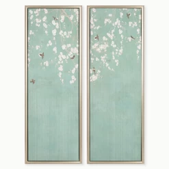 White Blossoms - Set Of 2