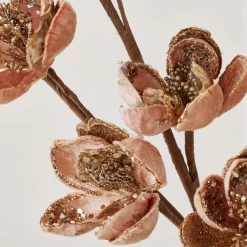 Beaded Magnolia Stem - Set Of 3 -decoration webimage 999203731 dtl 1